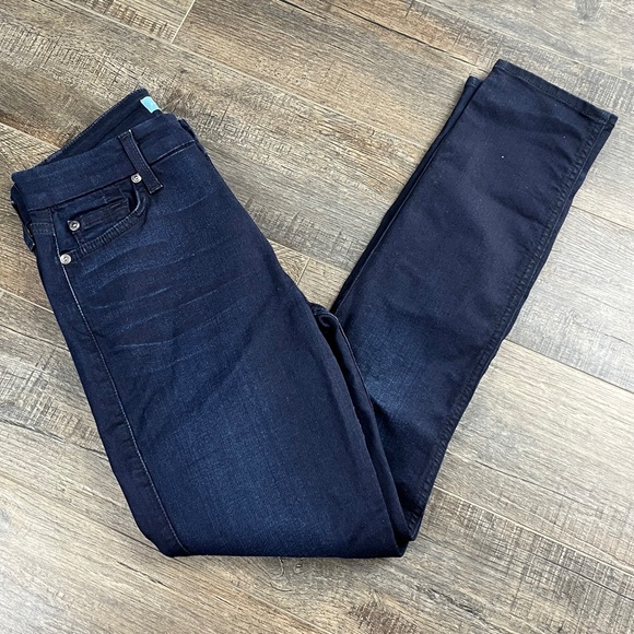 7 For All Mankind Ankle Skinny Jeans Pants Denim ((size 26)) - Picture 5 of 9